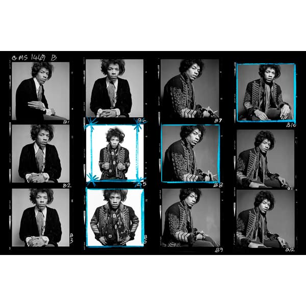 Rock Royalty - Jimi Hendrix, Photographic Artwork, Black & White - Andrew Martin