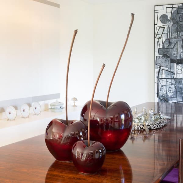 Cherry - Glazed Bordeaux (33Cm X 30Cm), Fruit Sculpture, 33cm x 30cm - Andrew Martin