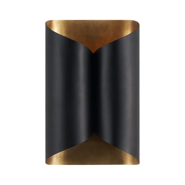 Selfoss Wide Wall Light Brass, Wall Light, Small, Antique Brass - Andrew Martin