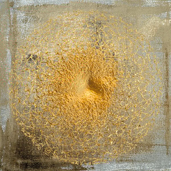 Golden Roots 150X150 - Plexiglass, 150cm x 150cm - Andrew Martin