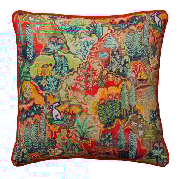 Forest Multi, Sustainable Feather, Cushion, Forest - Andrew Martin