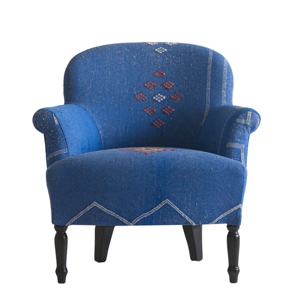 Victoria Chair Moroccan Blue, Armchair - Andrew Martin