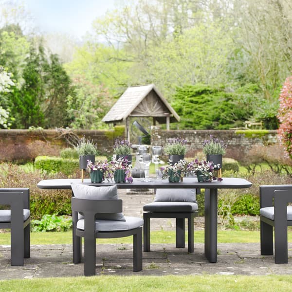 Caicos Dining Chair Slate, Outdoor Dining Chair - Andrew Martin