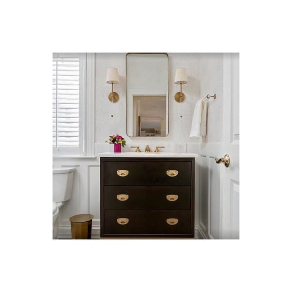 Camille Wall Light Brass, Wall Light, Hand-Rubbed Antique Brass - Andrew Martin
