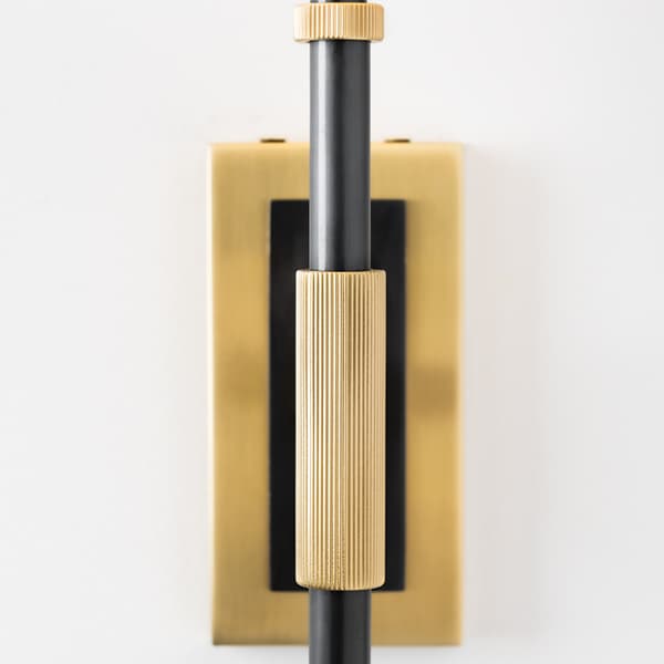 Bowery Tapered Wall Light Bronze, Wall Light, Old Bronze - Andrew Martin