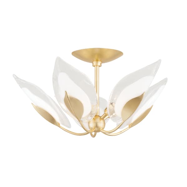 Blossom Pendant, Flush Mount, Gold - Andrew Martin