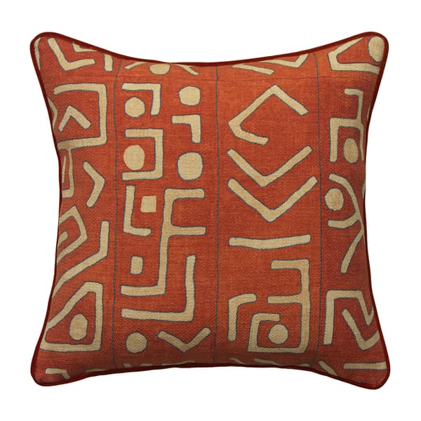 Trojan Brick Outdoor, Hollowfibre, Cushion, 55cm x 55cm - Andrew Martin