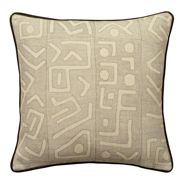 Trojan Smoke Outdoor, Hollowfibre, Cushion, 55cm x 55cm - Andrew Martin