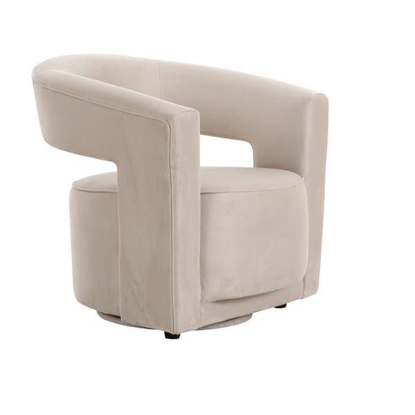 Madison Swivel Chair Stone Velvet, Swivel Chair, Dove Grey Velvet