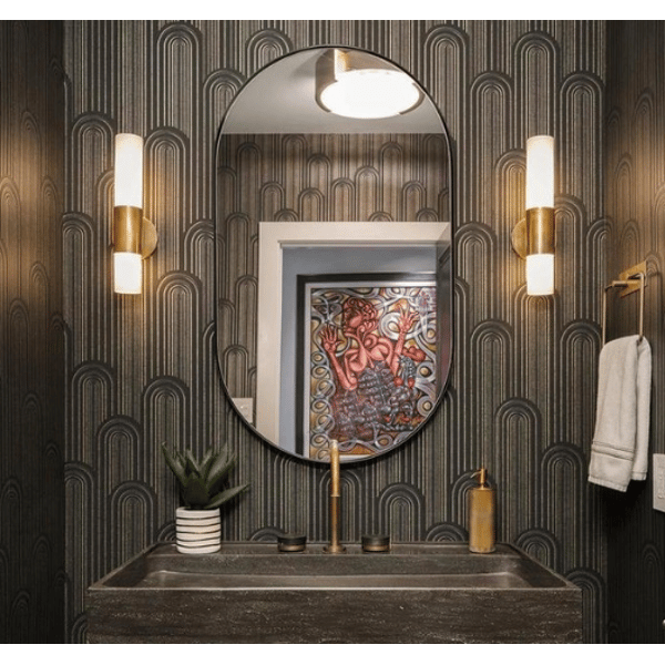 Penz Wall Light Brass, Wall Light, Hand-Rubbed Antique Brass - Andrew Martin