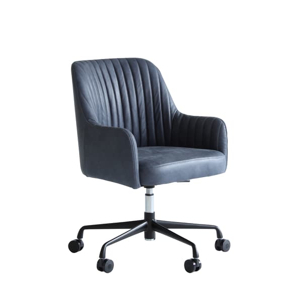 Freud Desk Chair, Chair, Grey - Andrew Martin