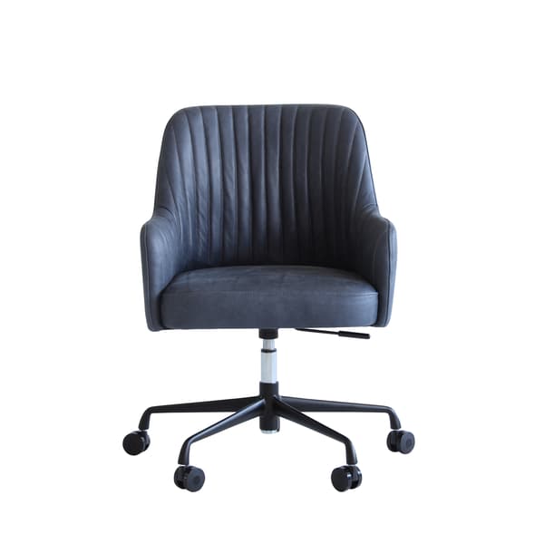 Freud Desk Chair, Chair, Grey - Andrew Martin