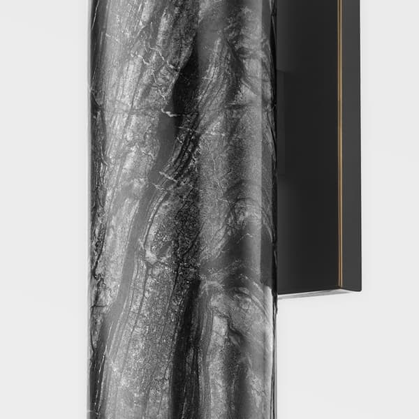 Predock Wall Light, Wall Light, Black/Brass - Andrew Martin