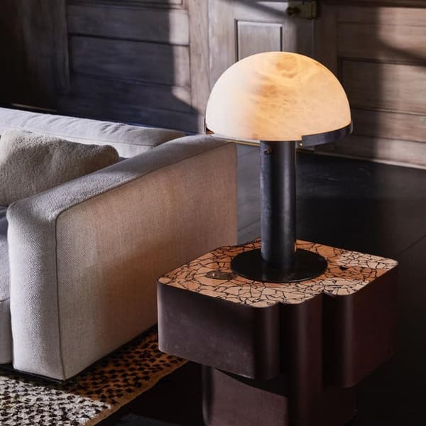 Melange Table Lamp, Table Lamp, Bronze & Alabaster - Andrew Martin