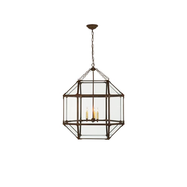 Morris Pendant  Antique Zinc, Pendant Light, Medium - Andrew Martin