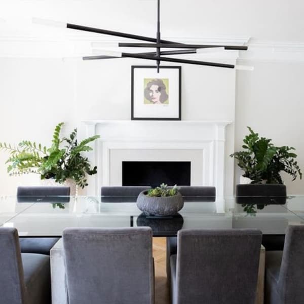 Rousseau Chandelier Grande Bronze, Chandelier, Bronze / Crystal - Andrew Martin