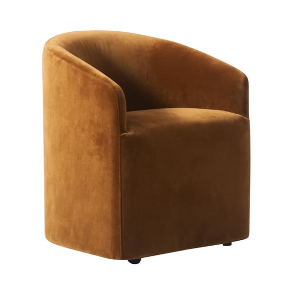 Alto Dining Chair Velvet Caramel, Chair - Andrew Martin