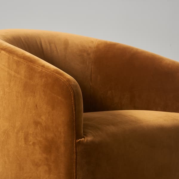 Alto Dining Chair Velvet Caramel, Chair - Andrew Martin