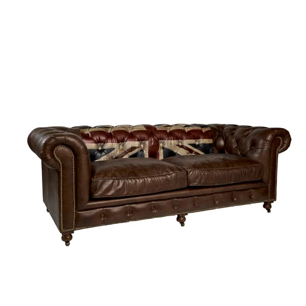 Rebel Union Jack, Sofa, Blue/Brown/Red