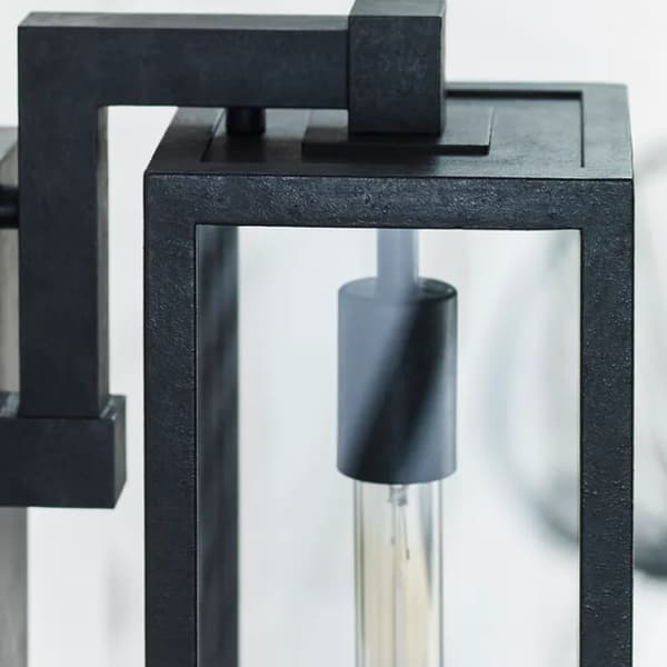 Fresno Wall Light, Wall Light, Small, Black - Andrew Martin