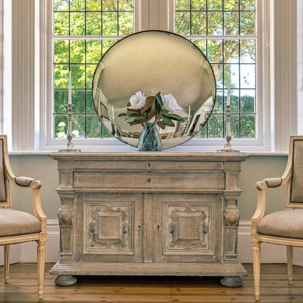 Richmond, Silver, Mirror, Large - Andrew Martin