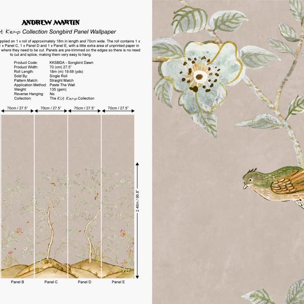 Songbird Dawn, Wallpaper - Andrew Martin