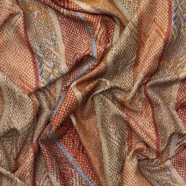 Isthmus Brick Chocolate, Cig Only, Fabric - Andrew Martin