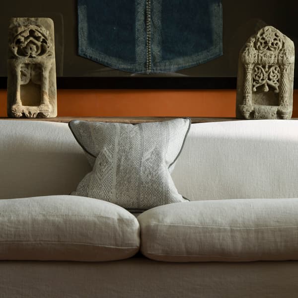 Isthmus Smoke, Sustainable Feather, Cushion, 55cm x 55cm - Andrew Martin