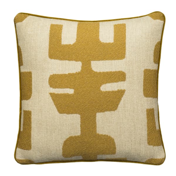 Peru Olive, Sustainable Feather, Cushion, 55cm x 55cm - Andrew Martin
