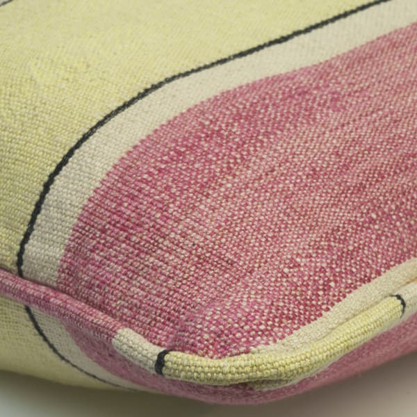 Santorini Lime Rose, Sustainable Feather, Cushion, 55cm x 40cm, LimeRose - Andrew Martin
