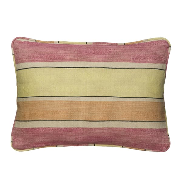 Santorini Lime Rose, Sustainable Feather, Cushion, 55cm x 40cm, LimeRose - Andrew Martin