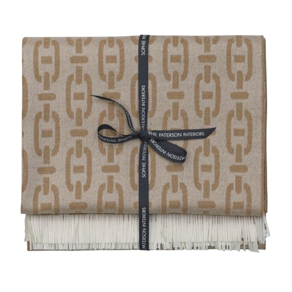 Burlington Throw Tan, Throw - Andrew Martin