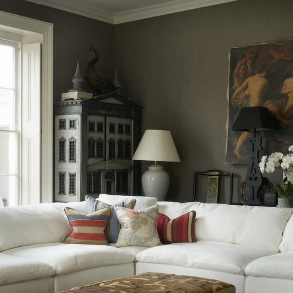 Portscatho Plume, Sustainable Feather, Cushion, 55CM X 40CM, Red - Andrew Martin