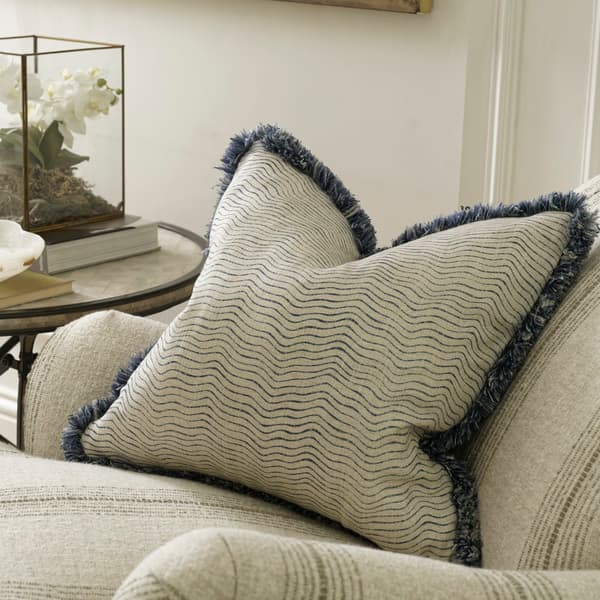 Canalasso Denim, Sustainable Feather, Cushion - Andrew Martin