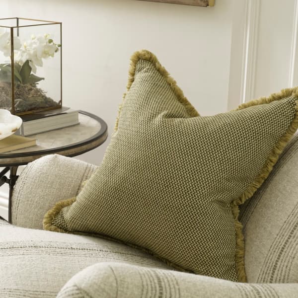 Sanremo Olive, Sustainable Feather, Cushion - Andrew Martin