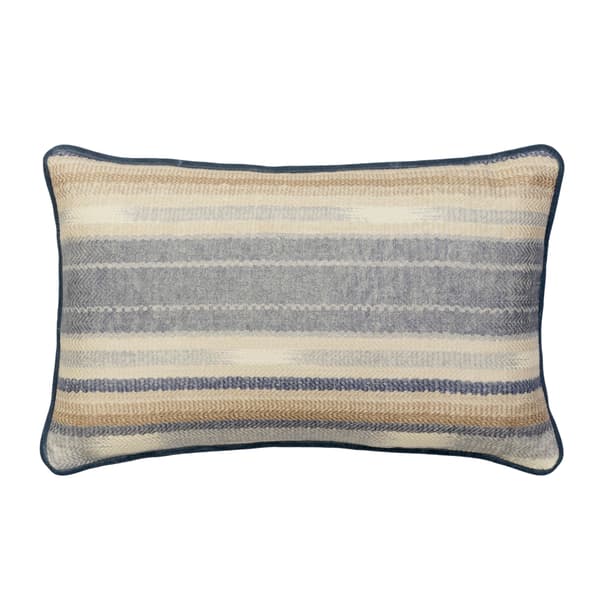Nineveh Denim, Sustainable Feather, Cushion, 55cm x 35cm - Andrew Martin