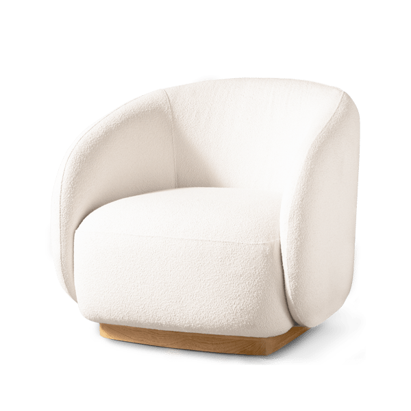 Como Swivel Chair, Bone - Andrew Martin