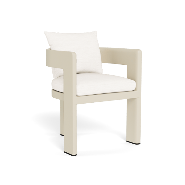 Caicos Dining Chair w/ Arms Bone - Andrew Martin