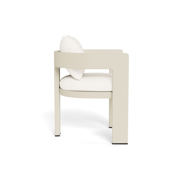 Caicos Dining Chair w/ Arms Bone - Andrew Martin