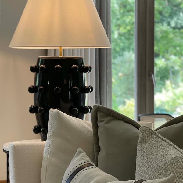 Linden Table Lamp Black, Table Lamp, Large - Andrew Martin
