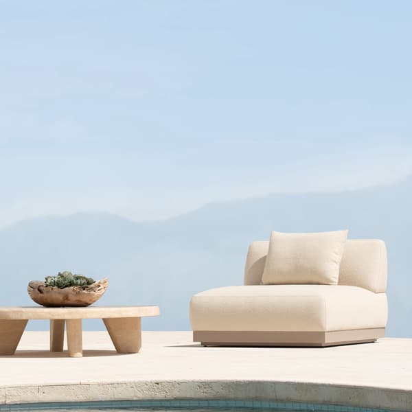 Amalfi Outdoor Sectional Sofa in Cream - Andrew Martin