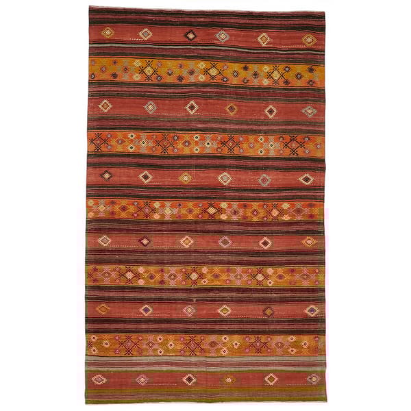 Flat Weave Handmade Kilim Rug #2, Rug - Andrew Martin