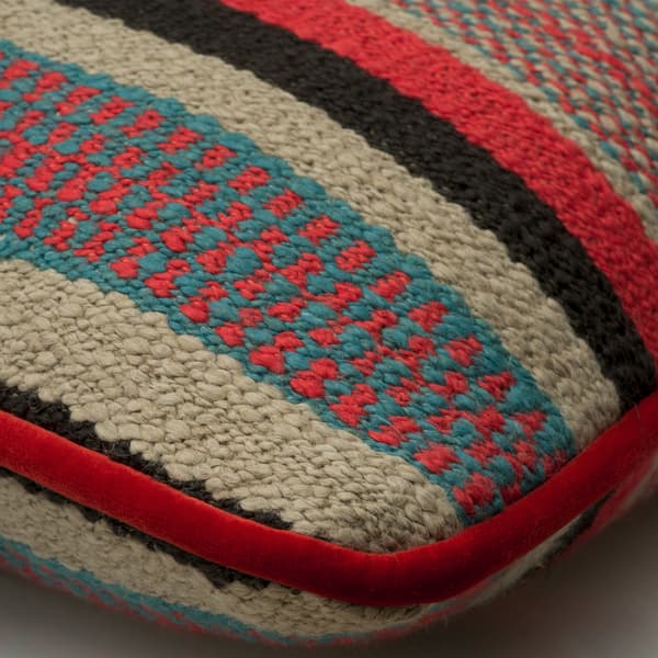 Pacos Red, Sustainable Feather, Cushion, 55CM X 40CM - Andrew Martin
