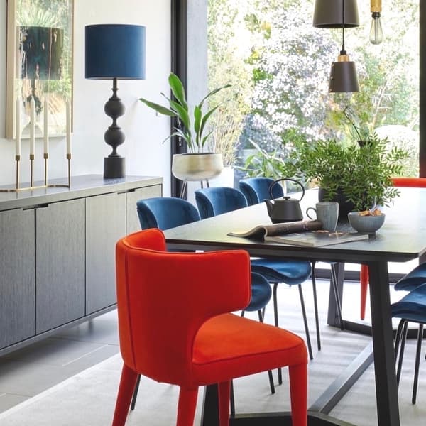Juno Dining Chair Orange, Chair, Orange - Andrew Martin