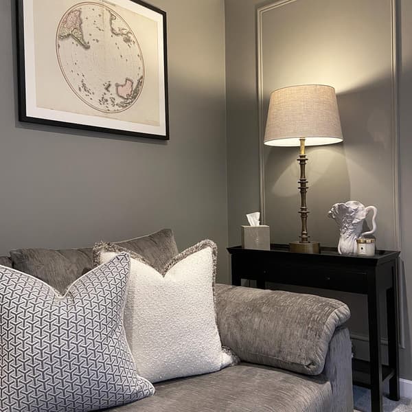 Monte Storm, Sustainable Feather, Cushion, 55cm x 55cm - Andrew Martin