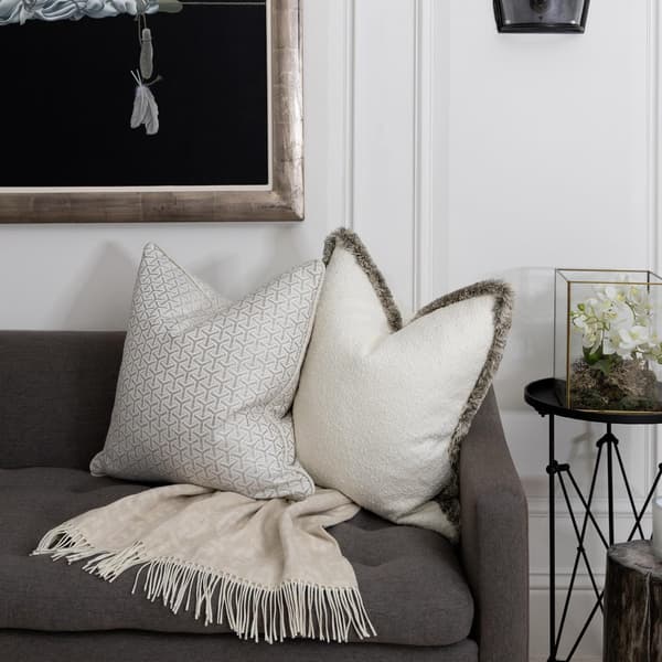 Monte String, Sustainable Feather, Cushion, 55cm x 55cm - Andrew Martin