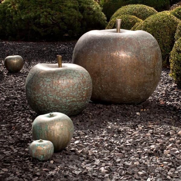 Apple Sculpture - Cast Bronze (75Cm X 67Cm), Fruit Sculpture, 75cm x 67cm - Andrew Martin