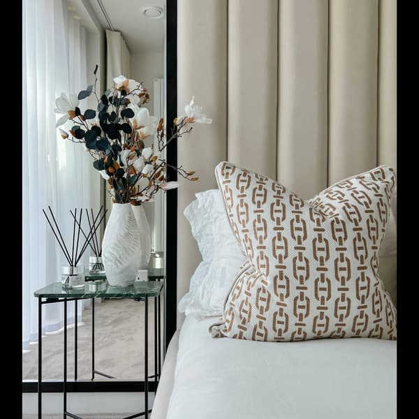 Burlington Tan, Sustainable Feather, Cushion - Andrew Martin