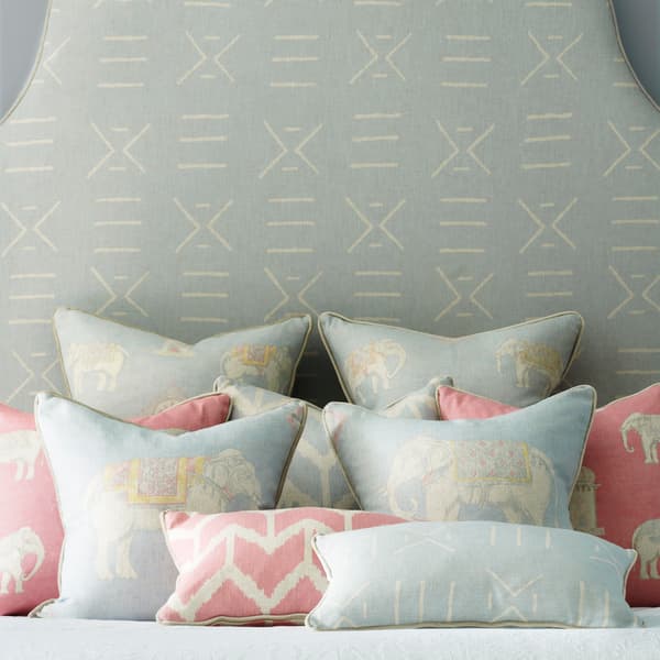 Togo Pink, Cig Only, Fabric - Andrew Martin