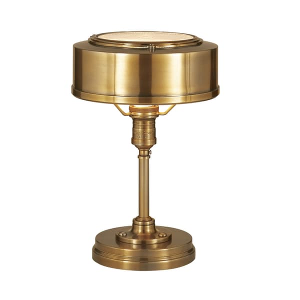 Henley Desk Light Antique Brass, Light, Hand-Rubbed Antique Brass - Andrew Martin